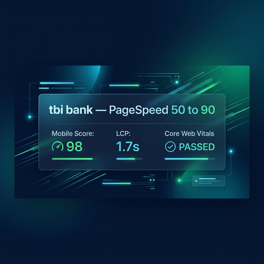 tbi bank PageSpeed Case Study Featured Widescreen